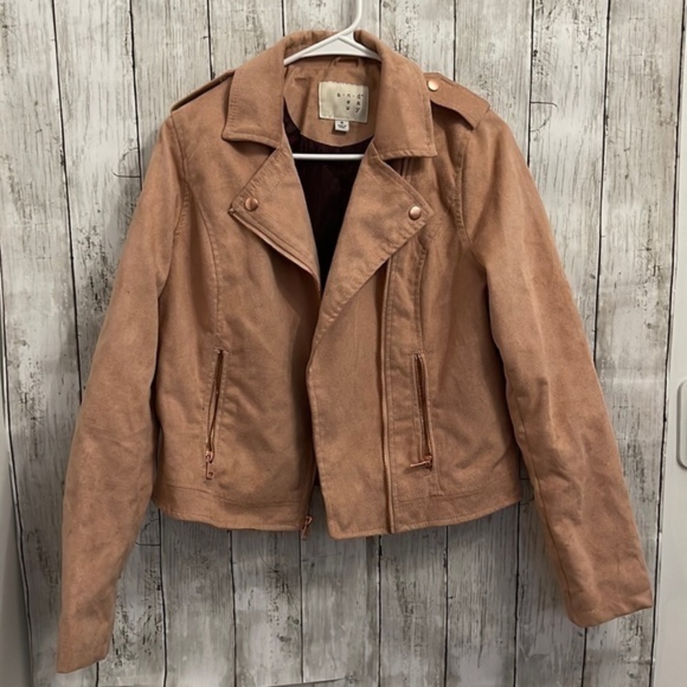 Blush Pink Suede Jacket​​​​